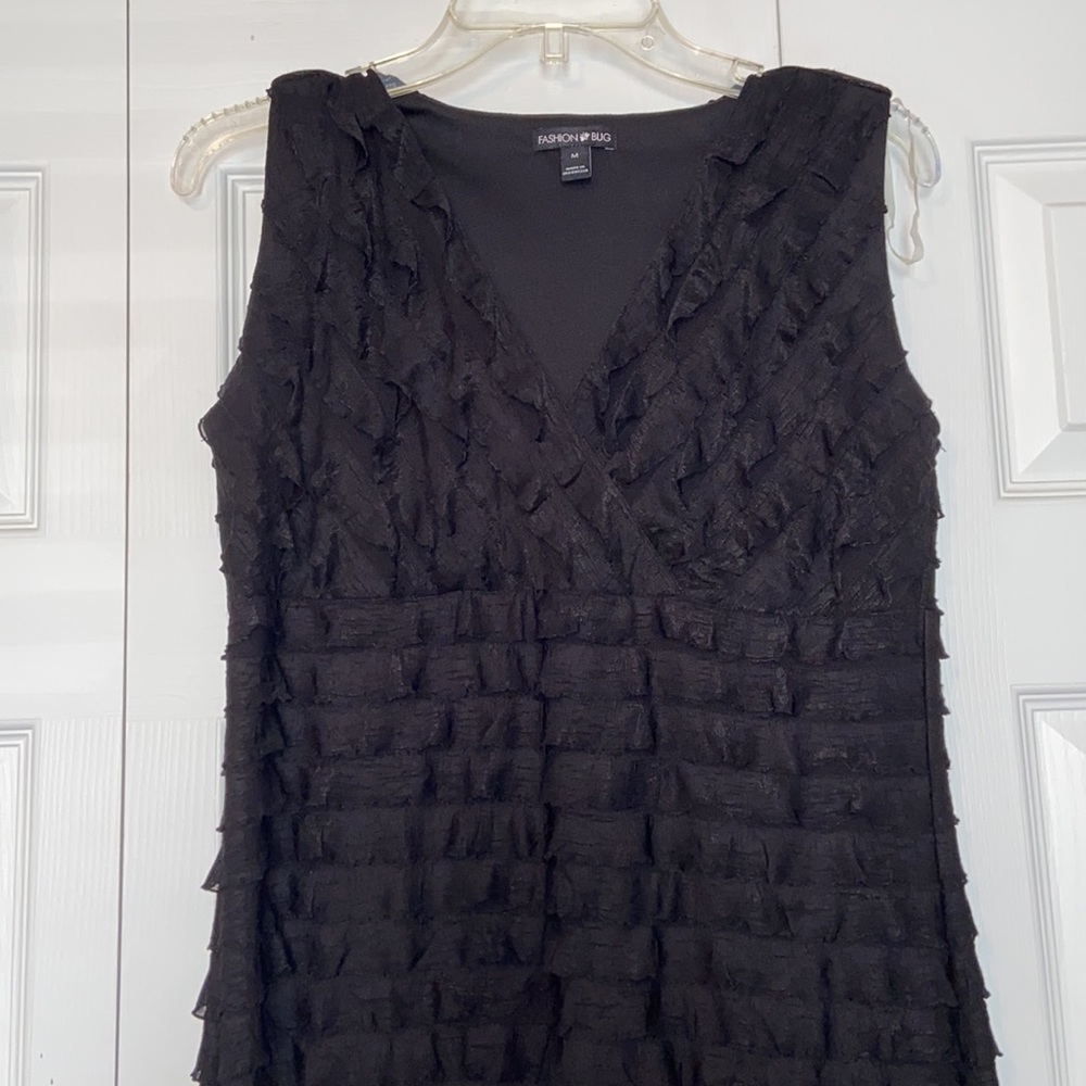 Black Ruffle Dress - Picture 2 of 5
